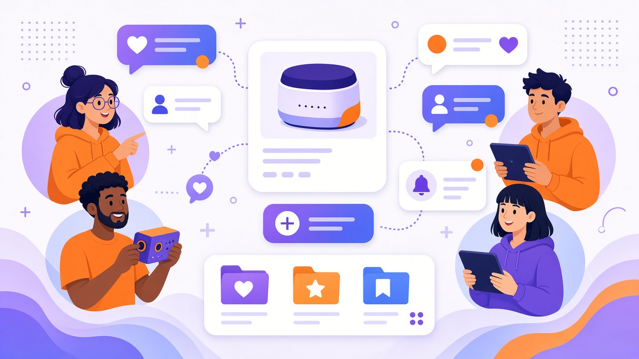 Built for community: comments, follows and collections